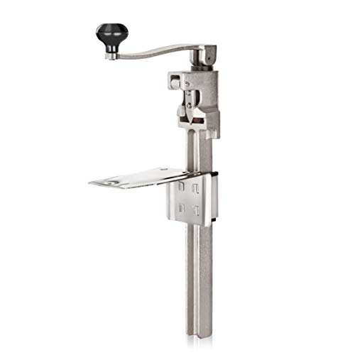 New Star Foodservice 7006841#1 Manual Table Can Opener with Plated Steel Base For Cans Up to 11” Tall
