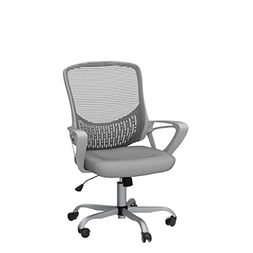 Office Chair Ergonomic Computer Chair Mesh Back Desk Chair Mid Back Task Chair with Armrests/Height Adjustable for Home Office Gaming