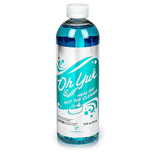 Oh Yuk Healthy Hot Tub Cleaner, The Most Effective Hot Tub Cleaner for Indoor and Outdoor Hot Tubs and Spas - 16 Ounces
