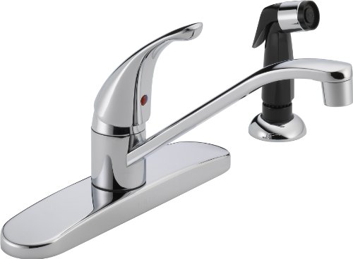 Peerless Single-Handle Kitchen Sink Faucet with Side Sprayer, Chrome P115LF