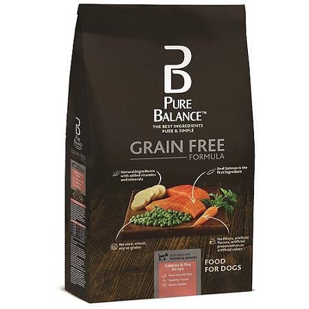 Pure Balance Grain Free Formula, Salmon & Pea Recipe, Dog Food, 11 lbs