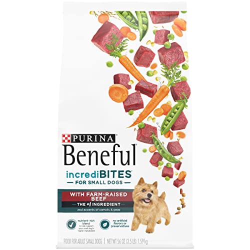 Purina Beneful IncrediBites With Farm-Raised Beef, Small Breed Dry Dog Food - (4) 3.5 lb. Bags