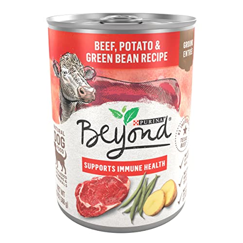 Purina Beyond Beef, Potato, and Green Bean Grain Free Wet Dog Food Natural Pate with Added Vitamins and Minerals - (12) 13 oz. Cans