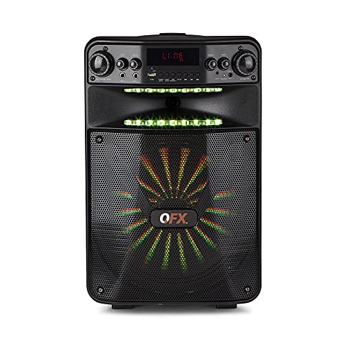 QFX PBX-1210 12" Bluetooth Rechargeable Speaker with 12" Woofer and Smart App Control
