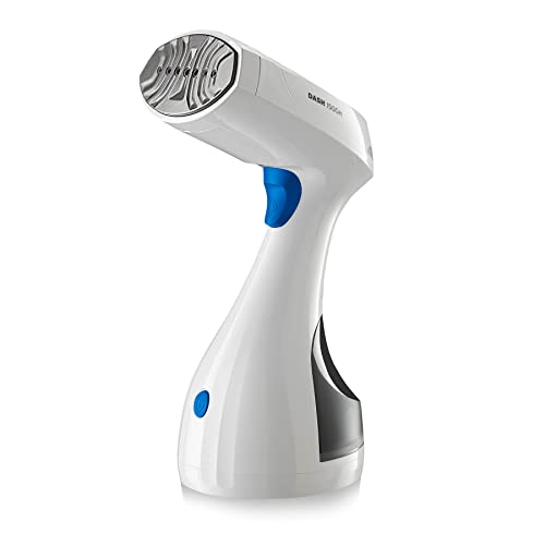 Reliable Dash 150GHB Portable Garment Steamer - Handheld Steamer with Fabric Brush, Light Weight Travel Steamer with Continuous Steam and Auto Shut-off, Remove Wrinkles from Dress, Shirt, Pants & More (White)