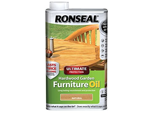 Ronseal - Ultimate Protection Hardwood Garden Furniture Oil Natural Clear 500ml