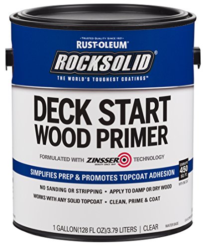 Rust-Oleum 312283 Deck Start Wood Primer, 1 Gallon, Clear