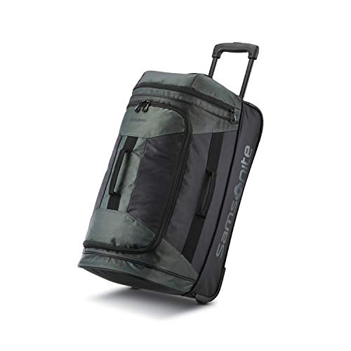 Samsonite Andante 2 Wheeled Rolling Duffel Bag, Moss Green/Black, 22-Inch