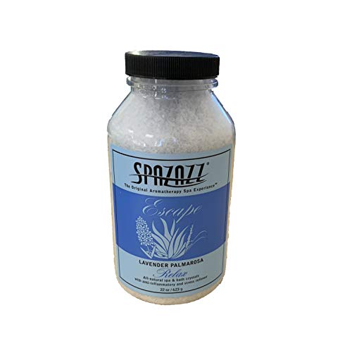 Spazazz Happy Hot Tubs 22oz Lavender Palmarosa Crystals Hot Tub Fragrance Spa Crystal