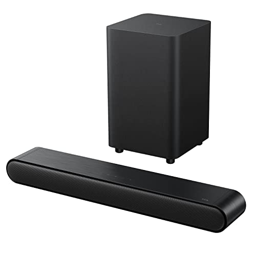 TCL 2.1ch Sound Bar with Wireless Subwoofer (S4210, 2023 Model), Dolby Audio, DTS Virtual:X, Bluetooth, Voice Assistant Input, Wall Mount and HDMI Cable Included