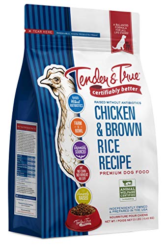 Tender & True Antibiotic-Free Chicken & Brown Rice Recipe Dog Food, 23 lb