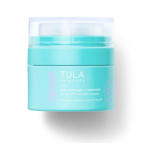 TULA Skin Care Eye Recharge + Replenish | Overnight Eye Treatment, Protects & Intensely Hydrates, Minimizes the look of Fine Lines & Wrinkles | 0.5 Fl. Oz.