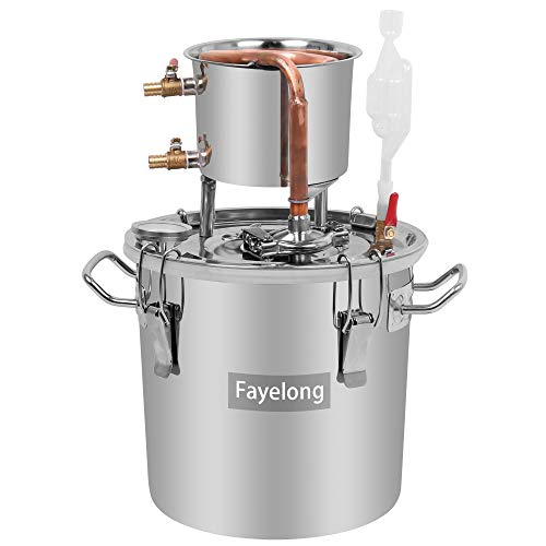 WMN_TRULYSTEP DIY 2 Gal 10 Liters Copper Alcohol Stills Ethanol Still Spirits Boiler Water Distiller