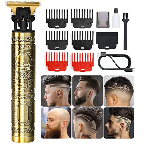 YOGINGO Beard Trimmer for Men, Professional Cordless Rechargeable Hair Trimmer, Approaching Zero Gapped Hair Clippers Cutting Grooming Kit for Barber Beard Shaver in Barbershop